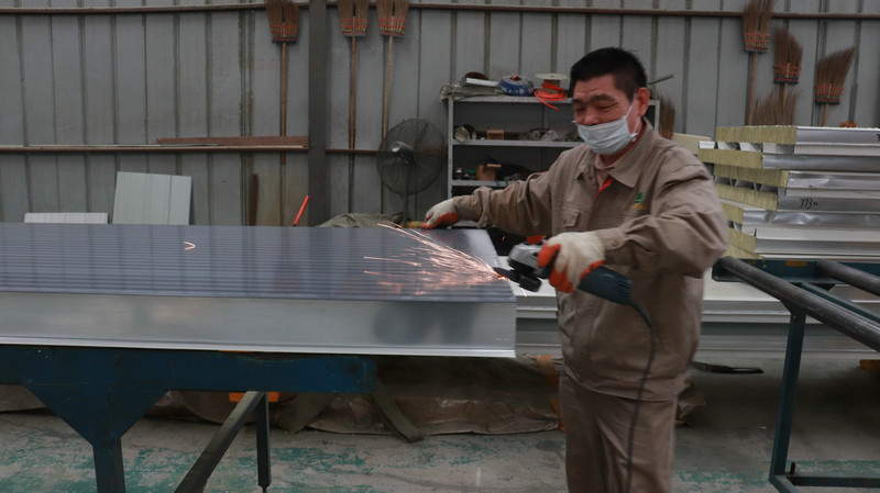 ISO 100mm Wall PU Insulation Panel For Cold Room