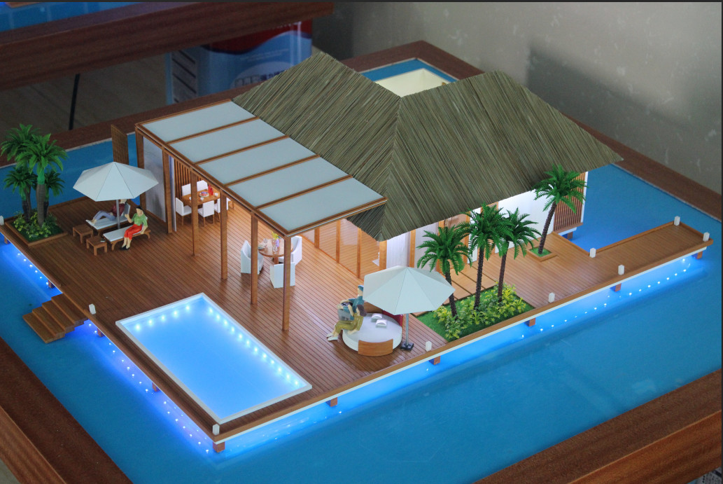 Commercial House Interior 3D Model Machine Cut / Handmade Artwork Small Size