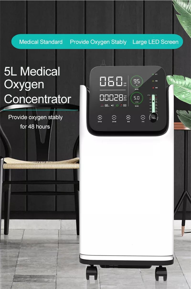 Portable Oxygen Concentrator Machine 5 Litre For Home