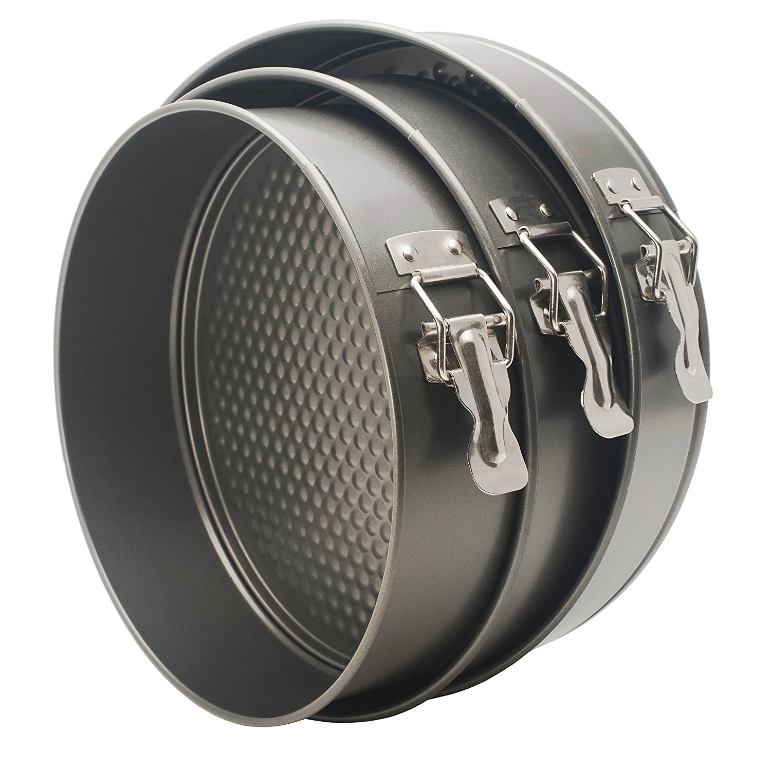 3pcs Nonstick Springform Pan Cheesecake Pan Leakproof Cake Pan Bakeware Loose Base Cake Baking