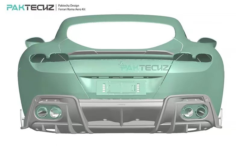 Dry Carbon Fiber for Ferrari ROMA Carbon Fiber Body KitROMA Carbon Fiber Front Lip Diffuser Spoiler Hood Grill Body Kit