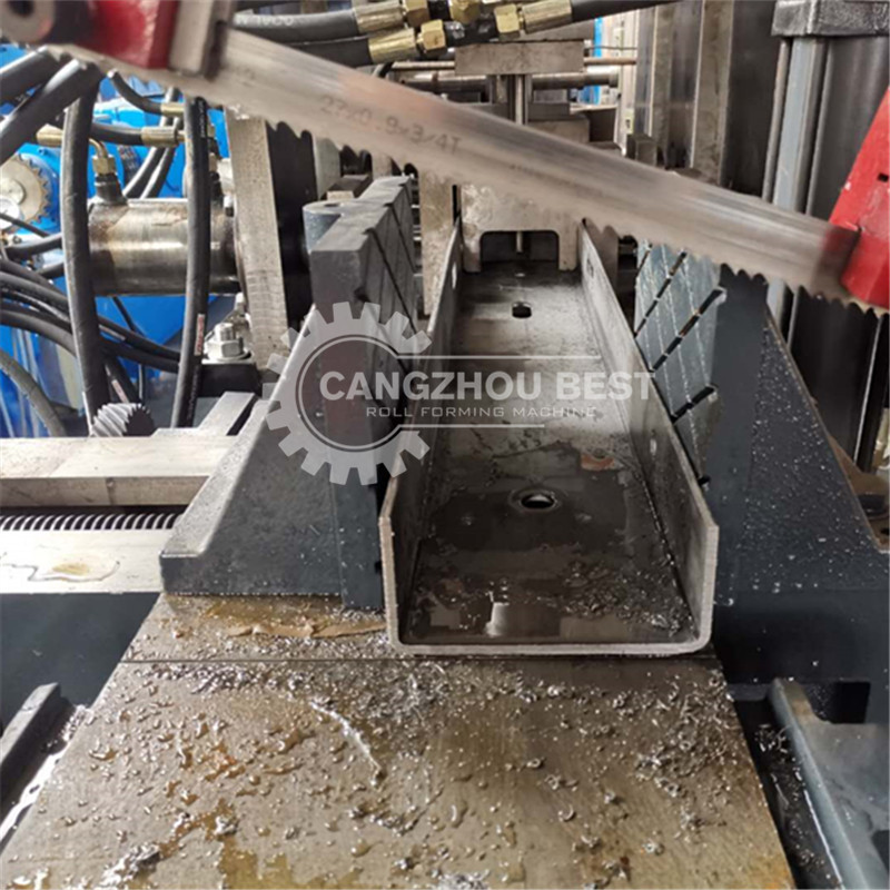 8mm U Rack PLC Highway Guardrail Roll Forming Machine