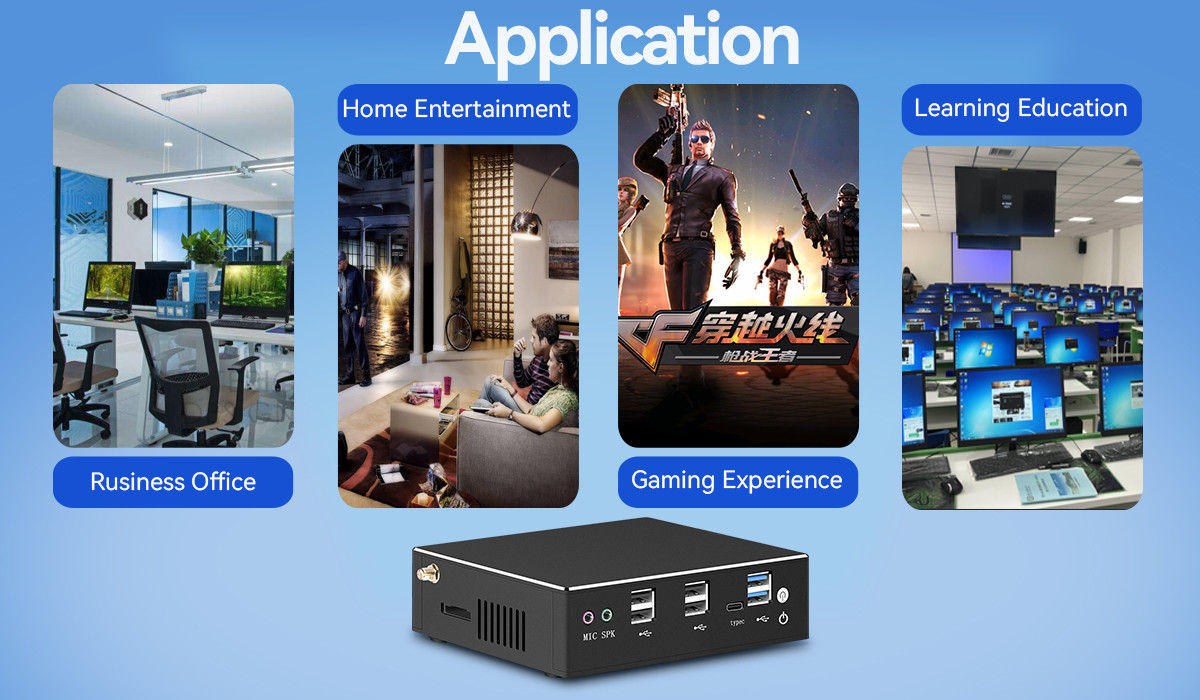 Dual LAN Office Desktop Mini Computer With DP And HDMI Intel Core Series Prosessor