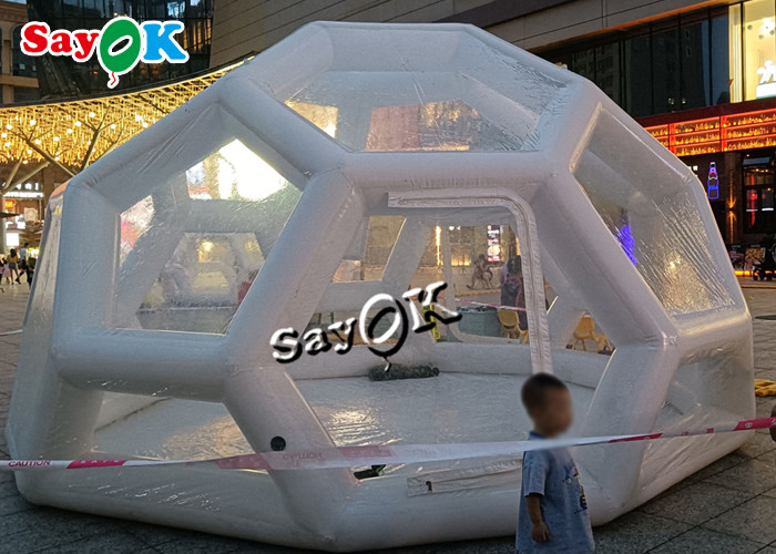 Transparent Inflatable Tent 3x3m Hotel Pop Up Inflatable Clear Bubble Tent Transparent For Events