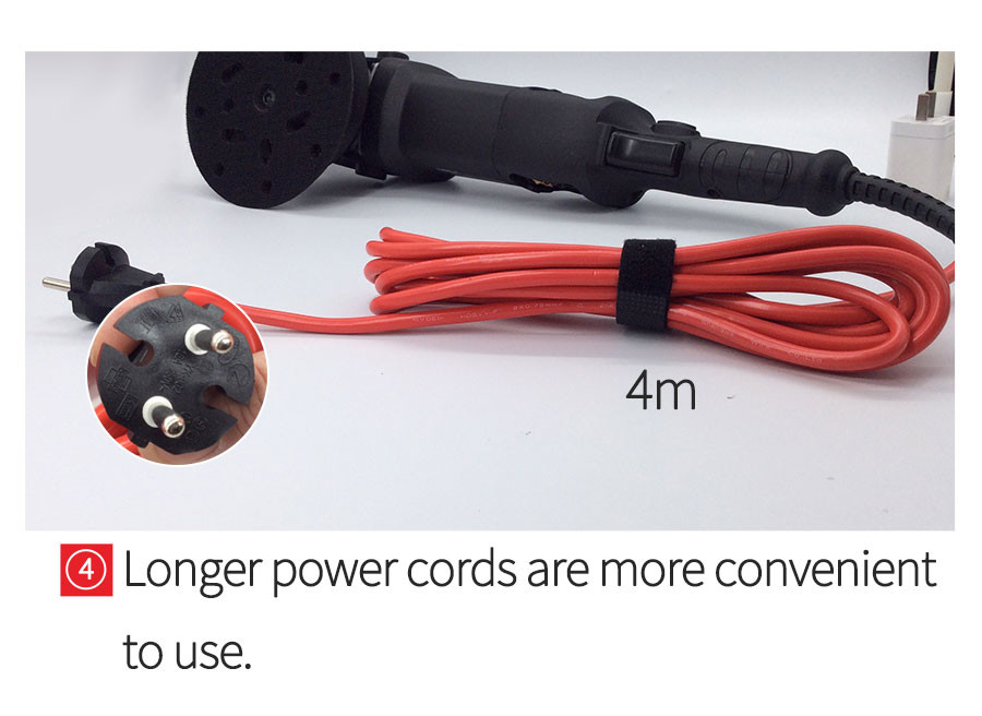 AC 220V Sponge Pad Automotive Buffer Polisher For Car Detailing