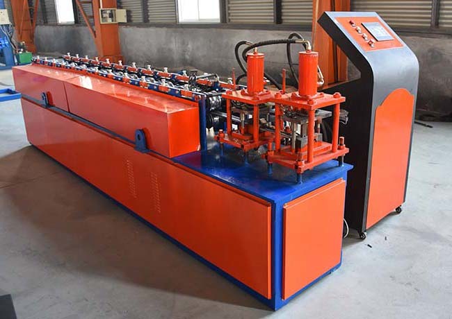 PLC Controlled Drywall Making Machine , Corner Angle Iron Steel Frame Roll Forming Machine