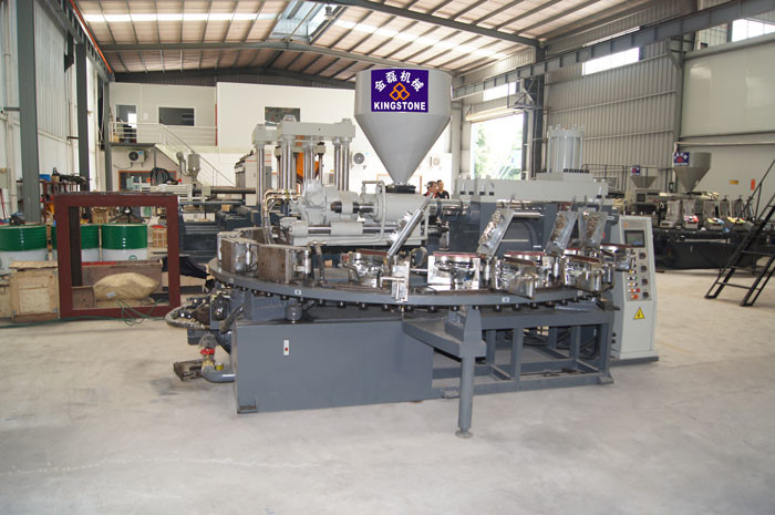 PVC Short Gum Boots Injection Machine , Automatic Safety Shoe Making Machine