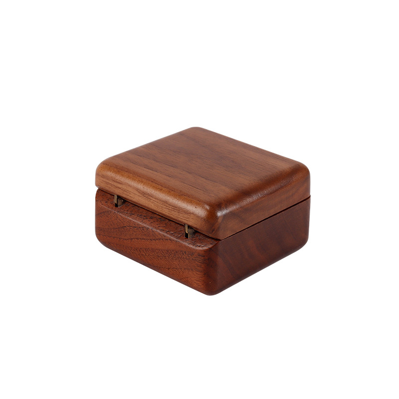 Black walnut wooden music box Castle in the Sky ornaments crafts gifts gifts wood OEM wooden products custom
