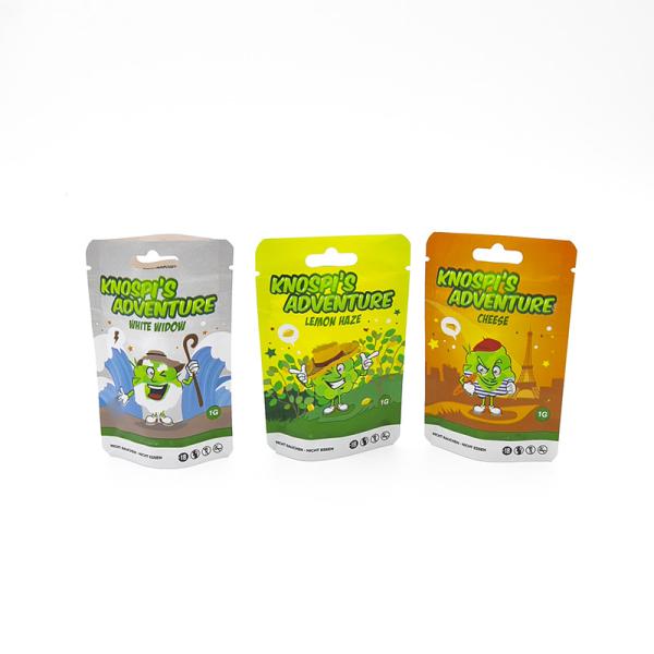 Quality Custom Logo Mylar Printed Odor Resistant Zipper Bags Food Grade Packaging Bags for sale