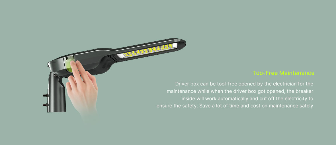 IP66 Waterproof Street Light 70 CRI Color Temperature 3000K/4000K/5000K/6000K with PF 0.95