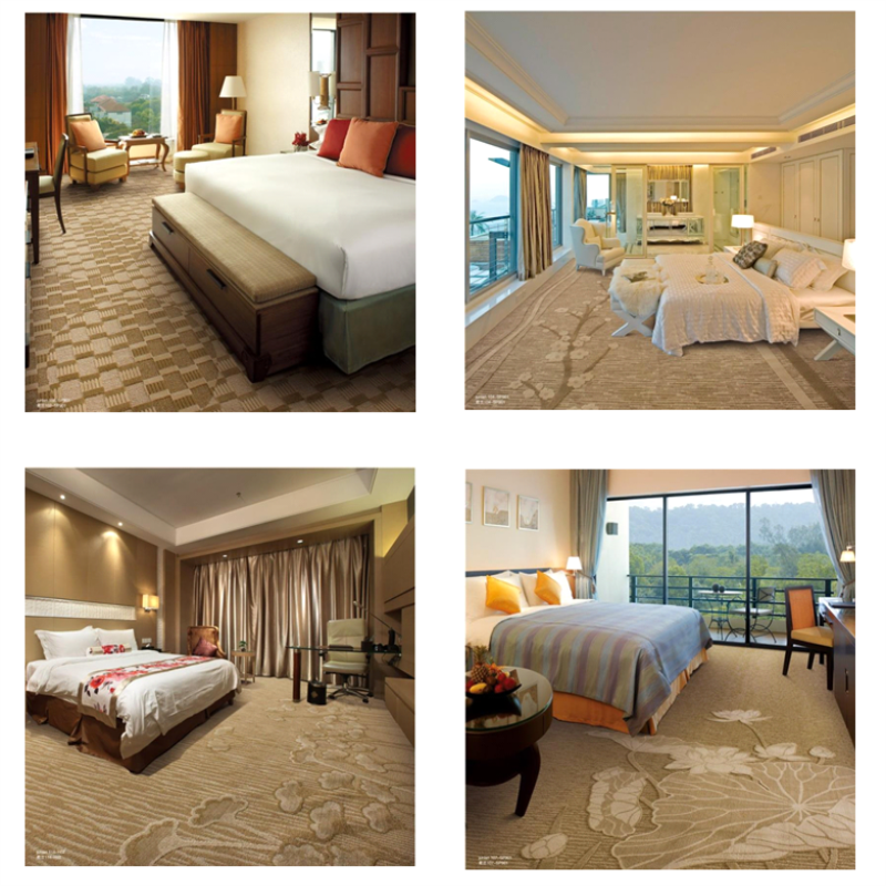 5 Star Hotel Carpet Flooring Oriental Jacquard Loop Pile Jacquard Style