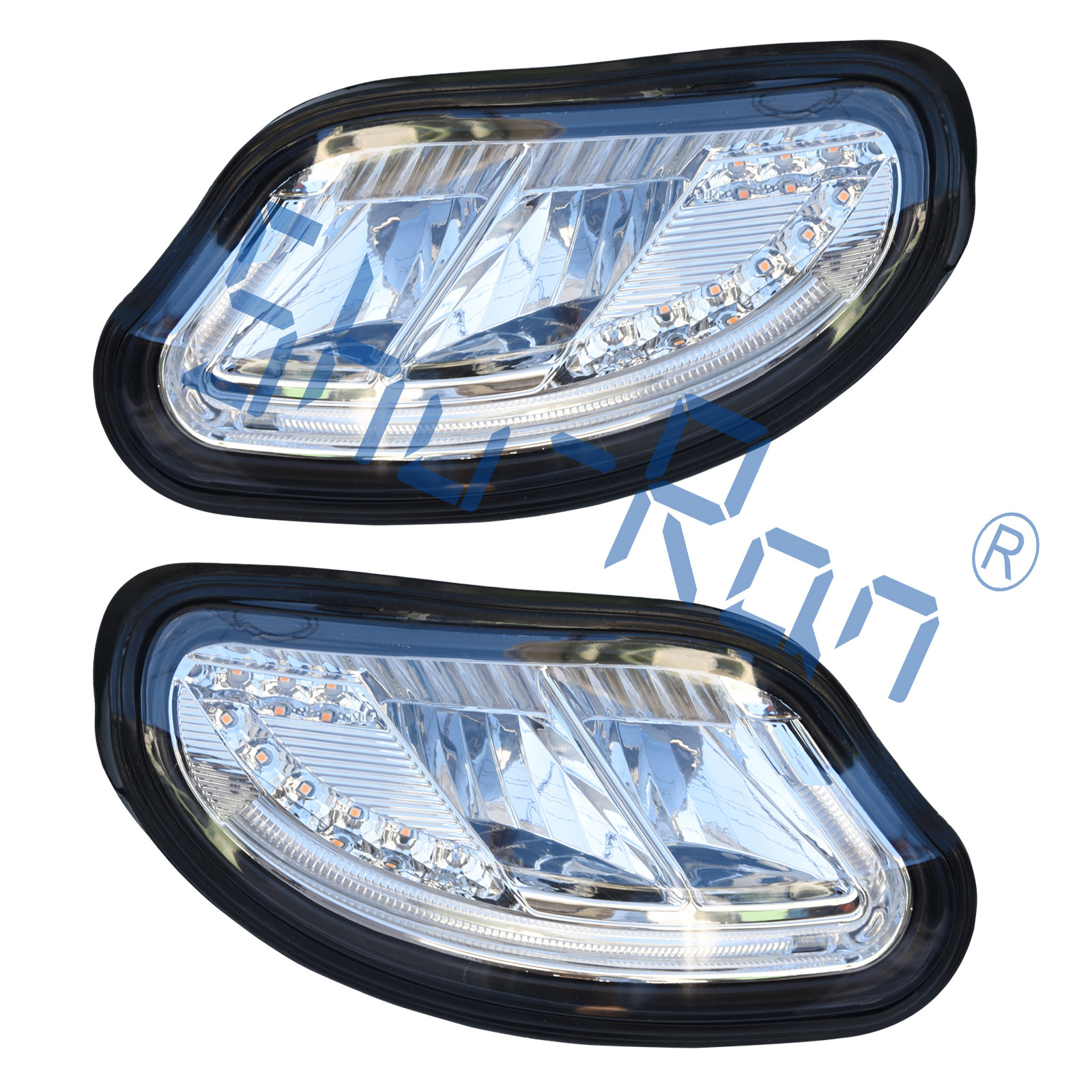 Golf Cart Deluxe LED Light Kit Fits EZGO Freedom TXT 2014-Up (Gas & Electric) With Universal Deluxe Light Upgrade Kit