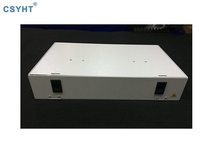 48FO SC LC Fiber Optic Patch Panel 1x8 PLC With Sliding Trays