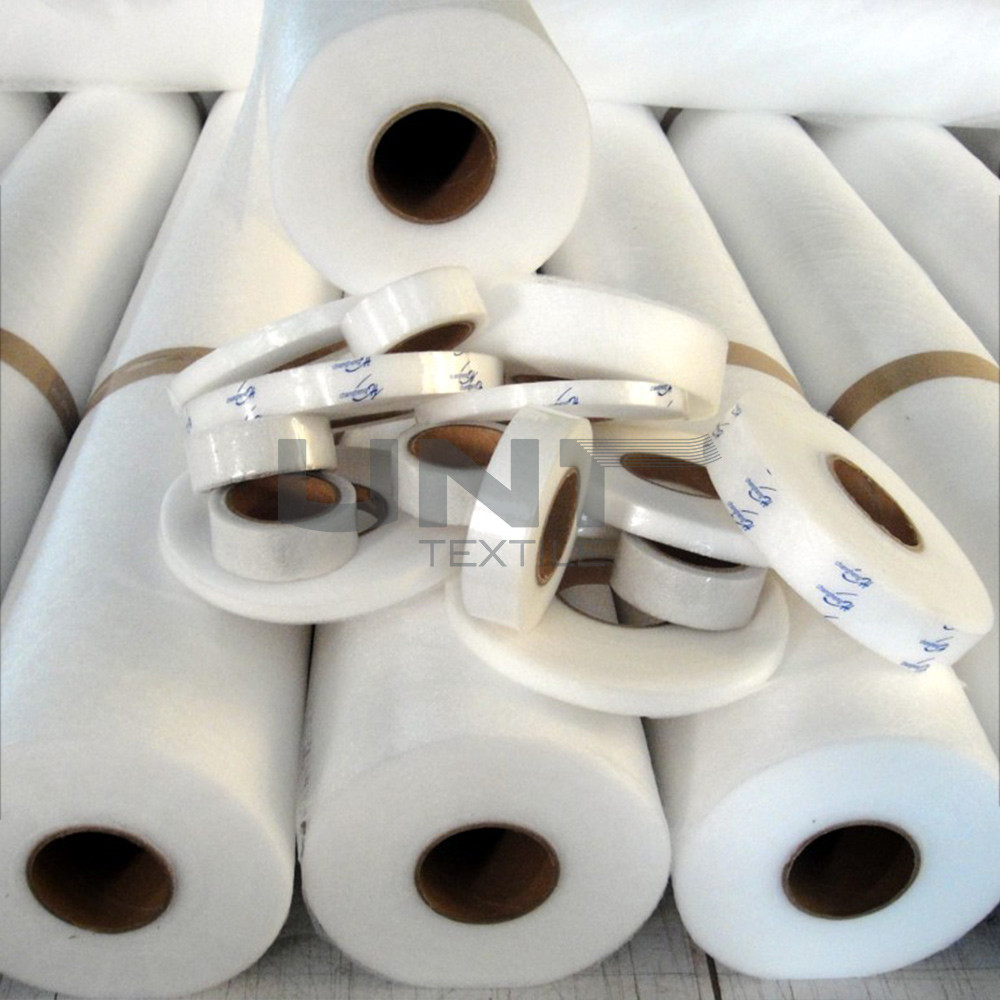 Clothing Hot Melt Fusible Web 100% Polyester Adhesive Interlining