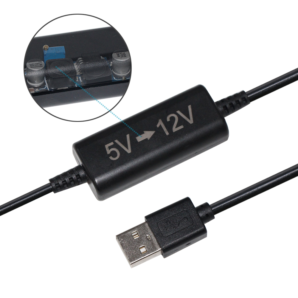 1.5m 2m DC/DC Converters Usb Step Up Cable Module 12v With 2.1MM Jack