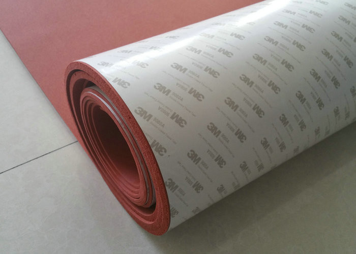 Dark Red Silicone Rubber Sheet Close Cell and High Temperature Resistant Silicone Sponge Sheet
