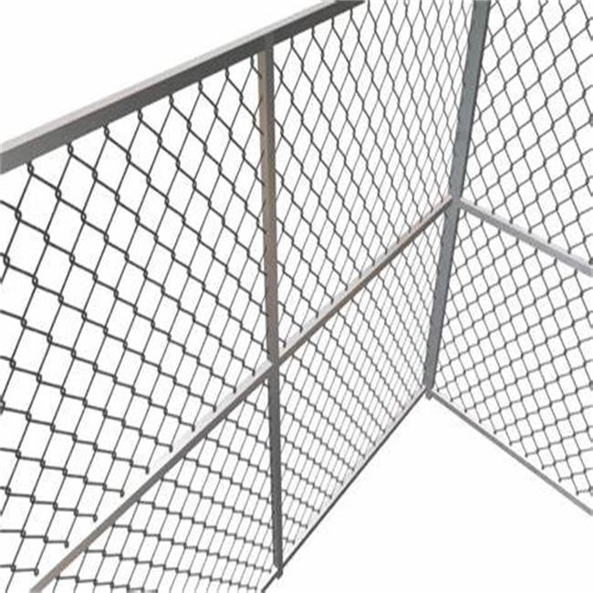 Hot Dipped Galvanized Chain Link Fence Panel With Round Post