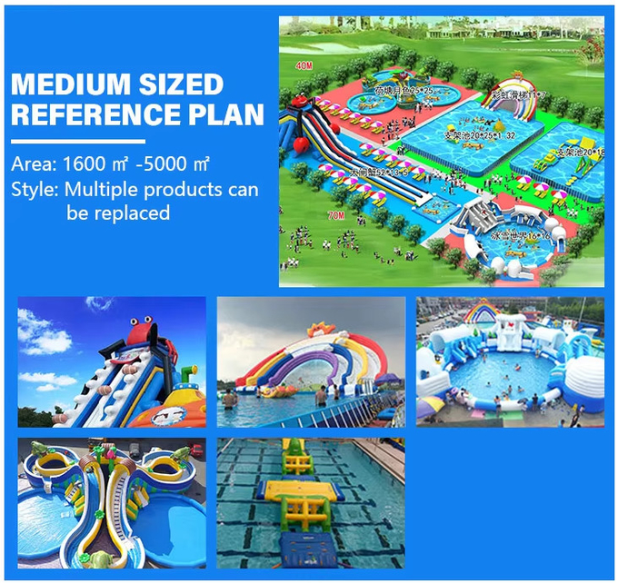 Customizable INFLATABLE WATER PARK for Your Water Park Business