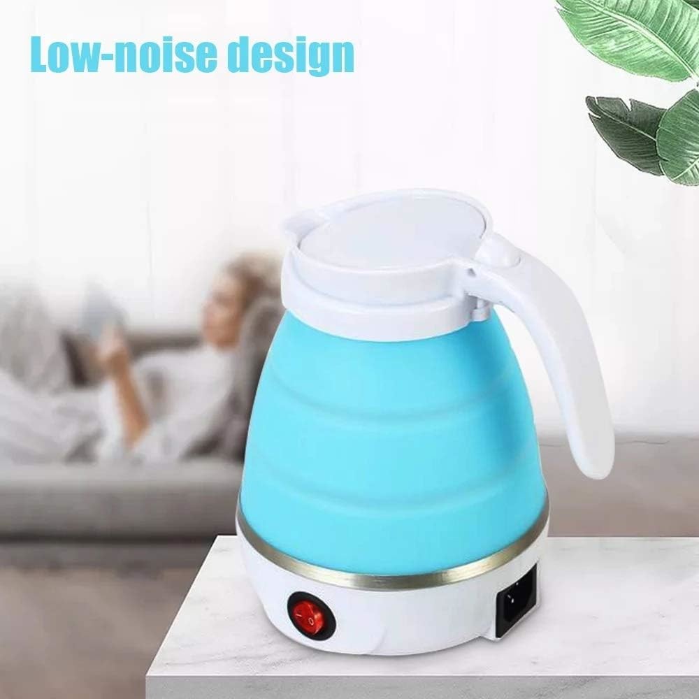 Portable Electric Kettle Foldable Water Boiler For Coffee Tea Fast Boiling Pot 600ml
