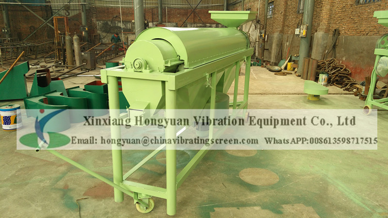 Oat de-awner polishing machine for cereals