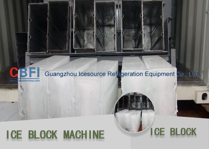Commercial Water Cooling Ice Block Machine for Fishery CE Certification