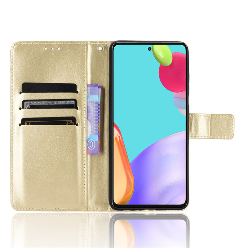 Matte Finish Phone Cover , Litch Pattern Card Holder Cell Phone Case Kickstand Wallet