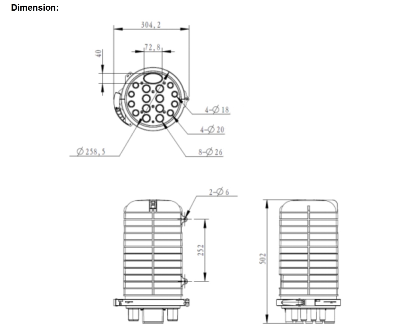 Dome Splice Closure Essential for Long Service Life of Fiber Optic Cable Splice Box