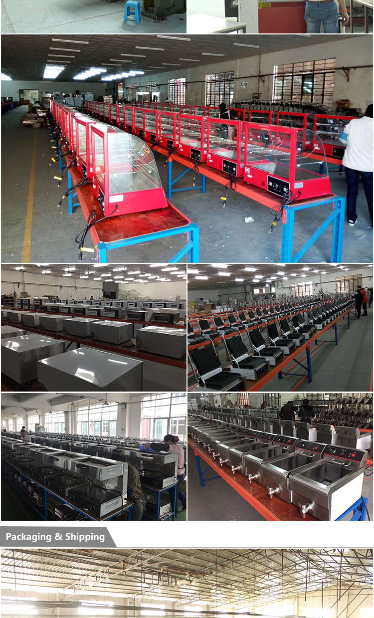 Fast Food Electric Food Warmer Display Pastry Showcase with 220V 250W Voltage Customize