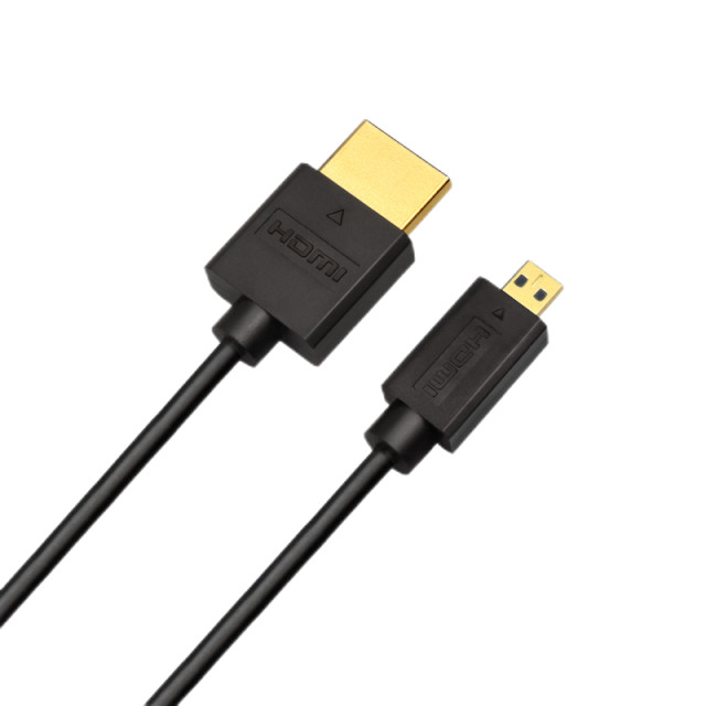 HDTV Connector Micro HDMI Cable Ultra Thin Flexible PVC 4K 60Hz HDR