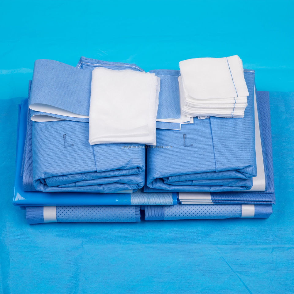 CE Disposable Surgical Pack Laparotomy Surgery Set Price Laparoscopy Drape Pack
