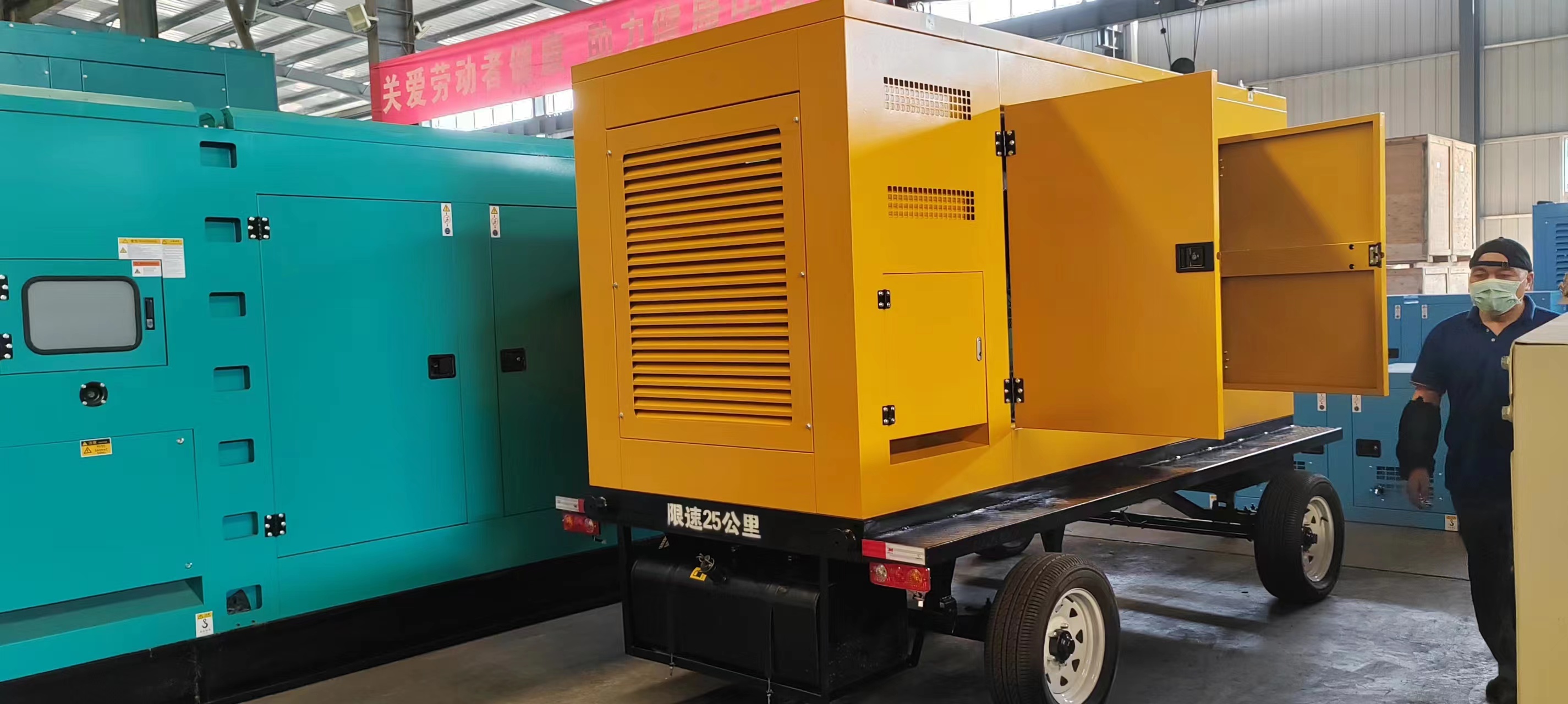 500KVA WEICHAI Mobile Car Silent Speaker Generator Set 400KW Backup Emergency Power Supply Self Starting System
