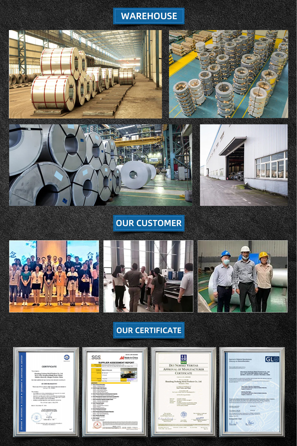 Hot Rolled Stainless Steel Metal Coil Of 0.1-3mm Thickness 1000-2000mm Width