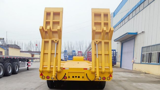 TITAN 4 Axle 100 Tons Hydraulic Semi Lowbed Trailer for Sale