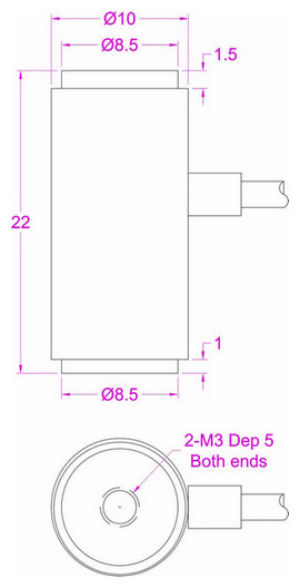 200N Micro force sensor 100N