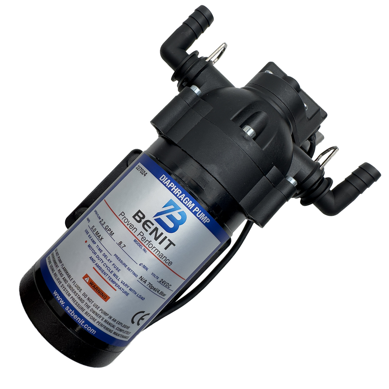 851124 12V Water Pump DP-150 For Road Roller Spare Parts Compactor Pump 1.4GPM-5.3LMIN