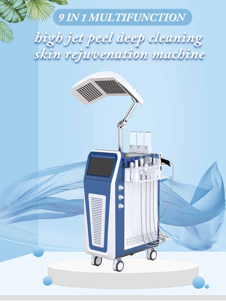 800W 240V Beauty Therapy Machine 9 In 1 Micro Dermabrasion Facial Deep Cleaning