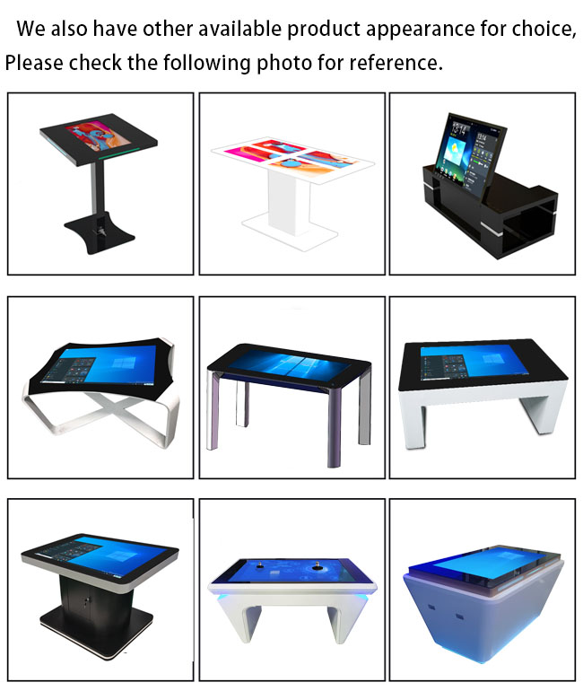55 Inch For Game/Advertising/Exhibition LCD Interactive Capacitive Touch Screen Digital Drawer Smart Touch Table