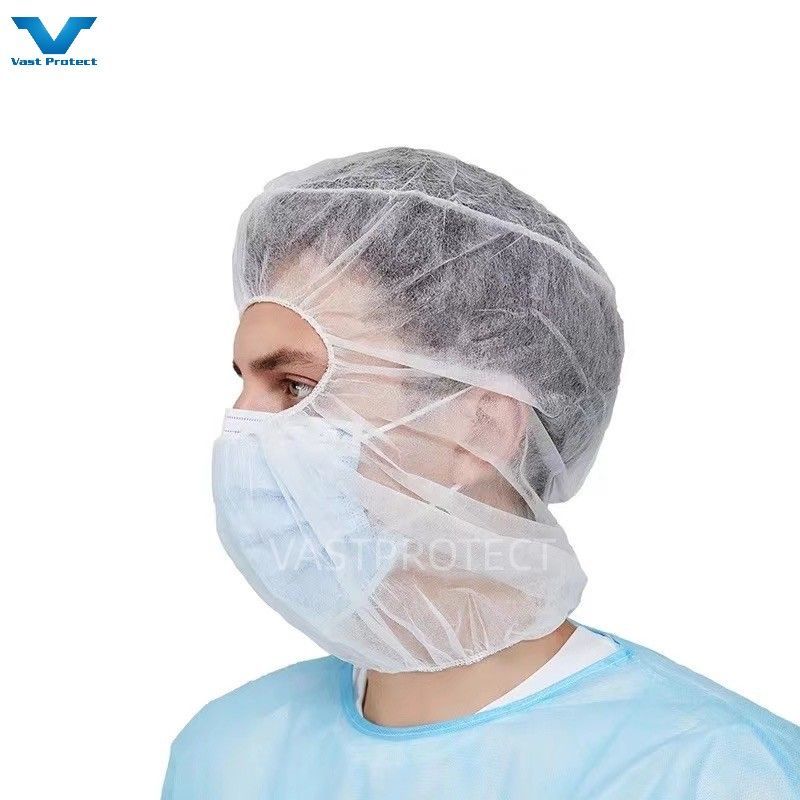 Non-Woven Polypropylene Disposable Balaclava Hairnets Caps for Food Processing Hygiene