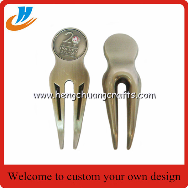 Golf products accessory custom,high quality custom golf fork ball
