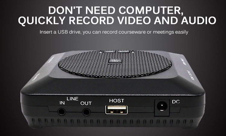Powerful Full HD 1080p Video Recorder with Integrated Microphone
