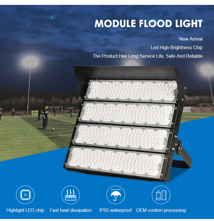 2000W Waterproof Led Stadium Lighting Arena Flood Lights Cree chip