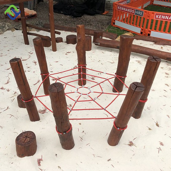8*8*6m Customized Size Playground Pyramid Climbing Net For Children
