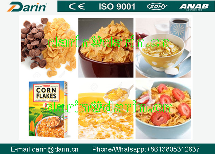 Breakfast Fruit Loops / Cereal Corn Flakes Processing Line with CE Standard