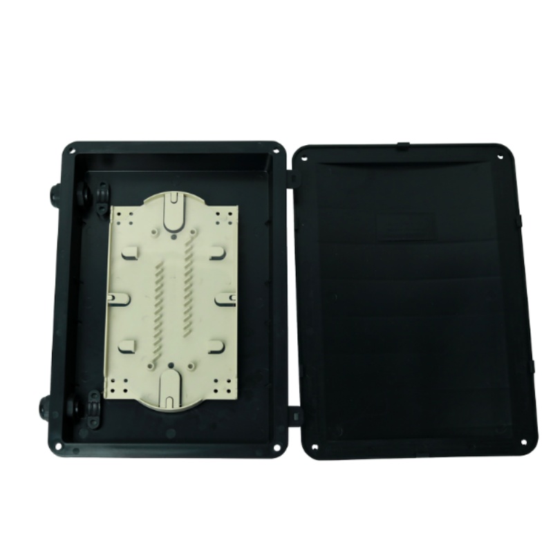 Waterproof FTTH Fibre Optic Splice Closure Box with 2 Splice Trays Each Tray 12 Fiber Core