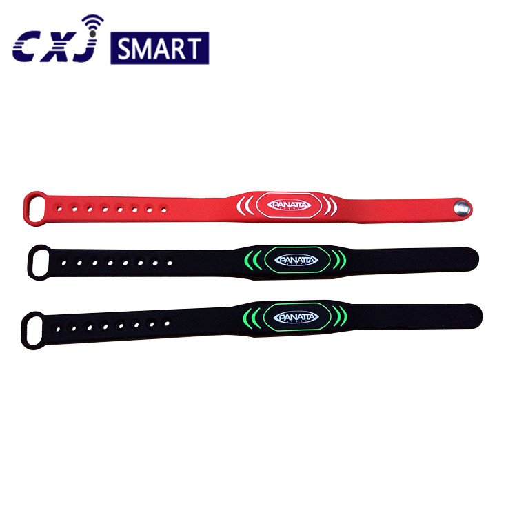 GYM RFID NFC Bracelet , NFC Silicone Wristbands Waterproof