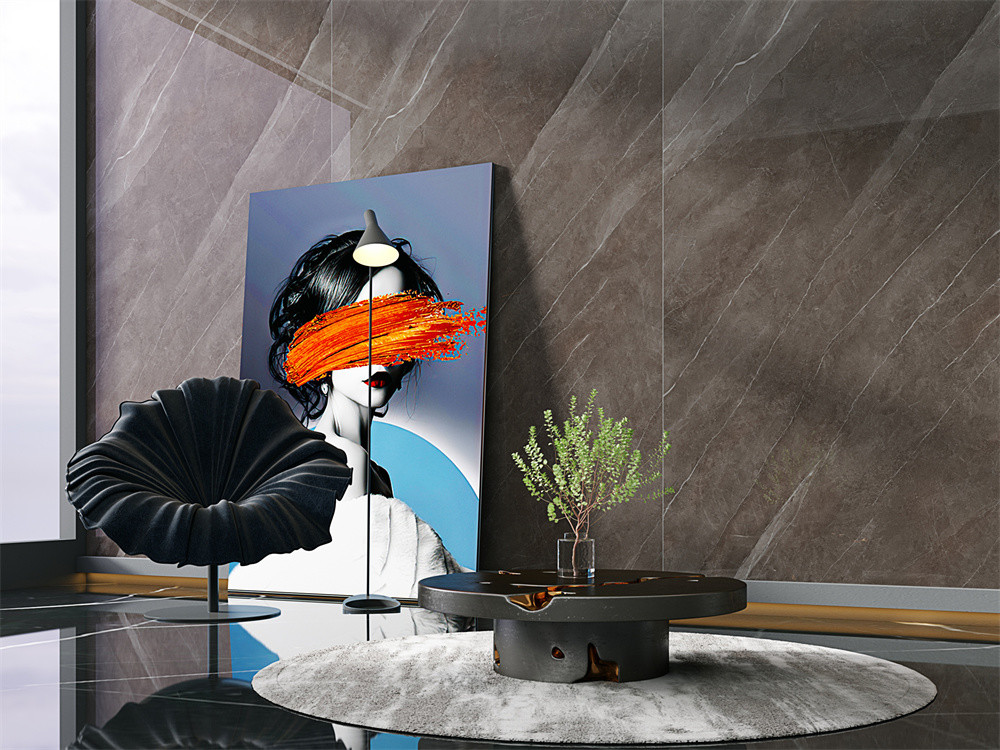 Exquisite Decorative Tiles 1420x2700mm gray Interior Floor Porcelain Marble Slabs And Porcelain Sintered Stone Slab For Office And Design