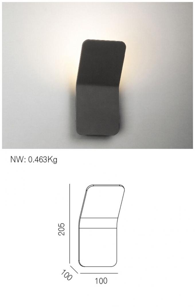 3Watt IP20 Interior Black Indoor Wall Mount Led Light Fixtures For Bedroom
