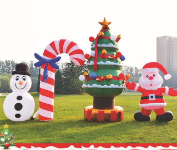 The inflatable model is customized to customize the gas mold of the Christmas tree arch.a kinds of colors