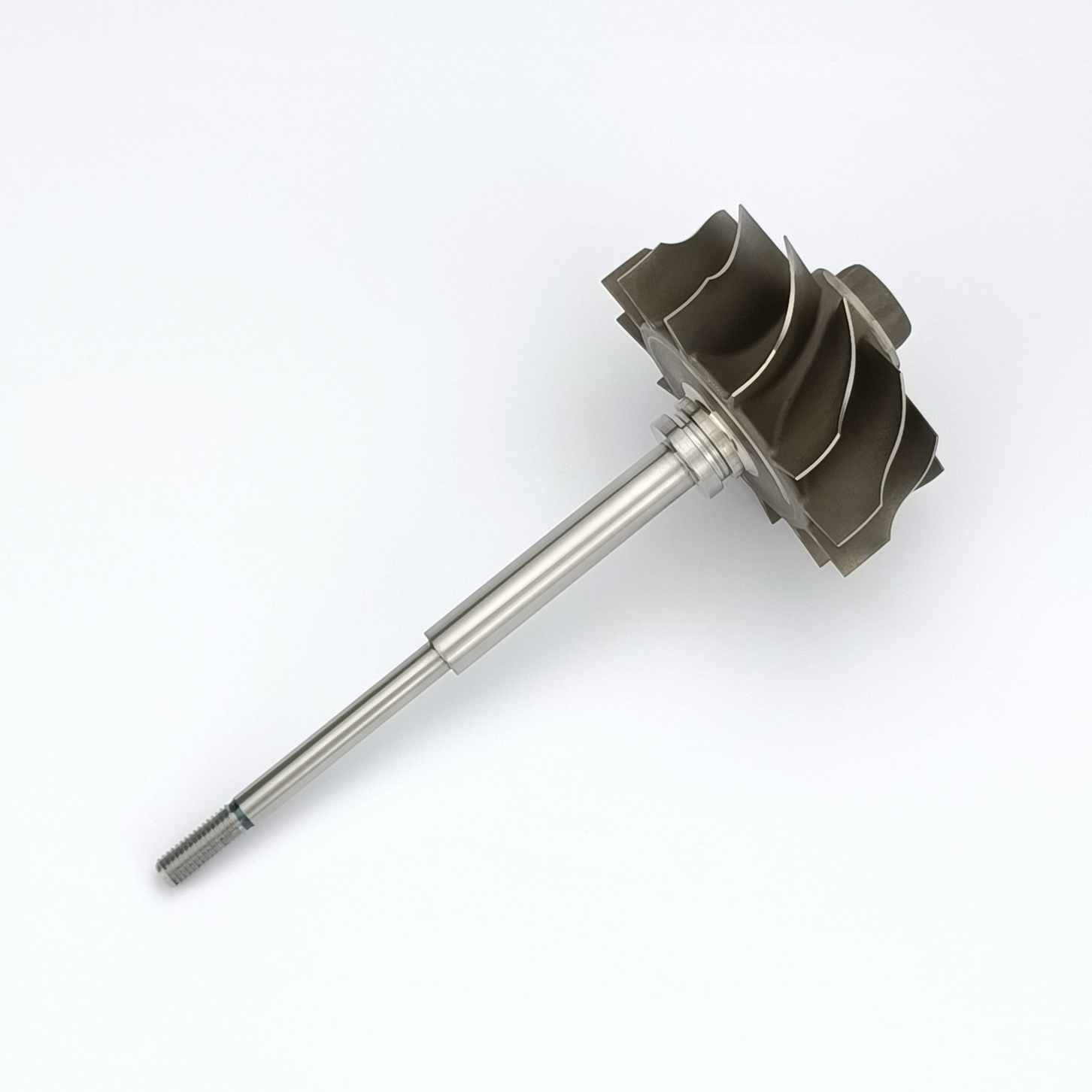 MS-TECH Turbo HX55 Turbine Wheel Shaft 3535983 Fit Turbos Ind 86mm Exd 77mm Blades 12