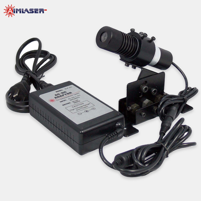 635nm 20mW 2.5mmx10m@5m Red Line Laser Projector Generator with Mount and Power Adapter for Industrial Alignment Positioning